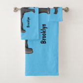 Belle illustration de tapir de dessin animé (En situation)