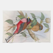 Belle illustration Vintage d'oiseaux Serviette de  (Horizontal)