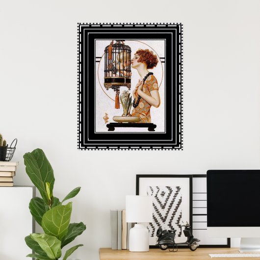 Belle impression Art Déco (Bureau à domicile)