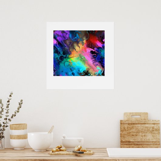 Belle impression couleur Abstraite (Cuisine)