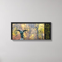 Belle impression de toile d'ange Psaume 91:11