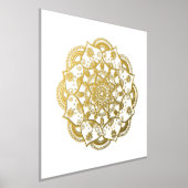Belle impression d'or Mandala Foil Art (Poser)