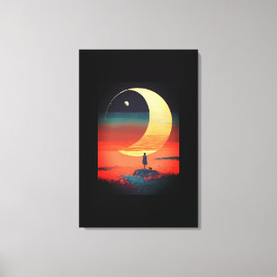 Belle impression en toile étirée