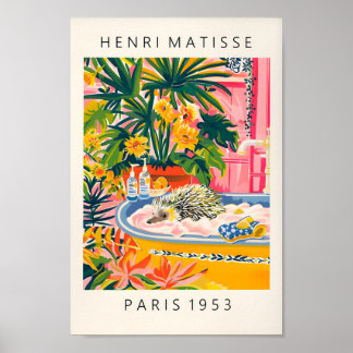 Belle Impression Hérisson, Décor Maximaliste, Mati