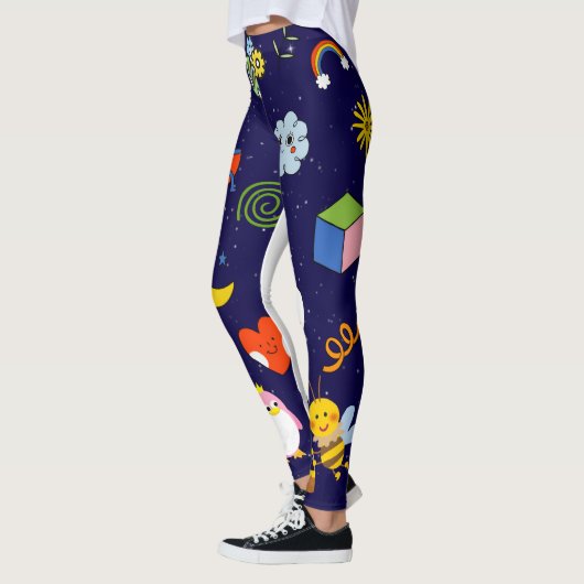 Belle impression leggings yoga (Gauche)