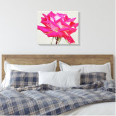 Belle Impression sur Toile d'Art de Rose Rose Fleu (Insitu(Chambre))