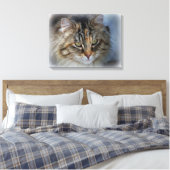 Belle impression sur toile de chat sauvage (Insitu(Chambre))