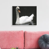 Belle Impression sur Toile de Cygne Blanc (Insitu(Salon))