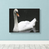 Belle Impression sur Toile de Cygne Blanc (Insitu (Plancher de Bois))