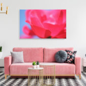 Belle Impression sur Toile de Fleur de Rose Rose (Insitu(Salon))