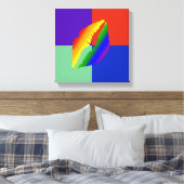 Belle impression sur toile de lèvres abstraites ma (Insitu(Chambre))
