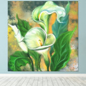 Belle impression sur toile de lys calla (Insitu (Plancher de Bois))