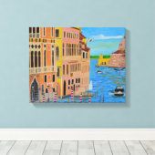 Belle impression sur toile de Venise (Insitu (Plancher de Bois))