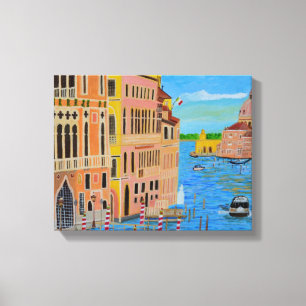 Belle impression sur toile de Venise