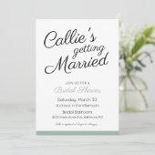 Belle invitation à la douche nuptiale (Debout devant)