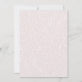 Belle invitation à la douche nuptiale (Dos)
