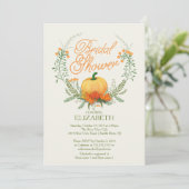 Belle invitation à la douche nuptiale en couronne  (Debout devant)