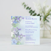 Belle Invitation à la douche nuptiale Floral & Pap (Debout devant)