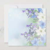 Belle Invitation à la douche nuptiale Floral & Pap (Dos)