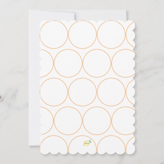 Belle Invitation à la douche nuptiale rose (Dos)