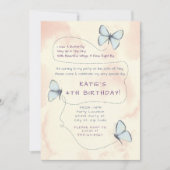 Belle invitation à la fête d'anniversaire de papil (Devant)