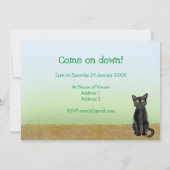 Belle invitation à la fête d'anniversaire des anim (Dos)