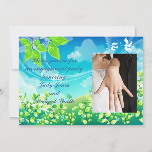 belle invitation à la fête d'été (Devant)