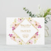 Belle invitation à la fête du printemps floral (Debout devant)