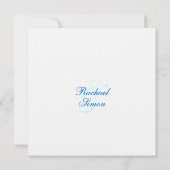 Belle invitation à se marier à la plage Tropical 2 (Dos)