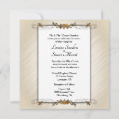 Belle invitation à thème Mariage à vélo (Dos)