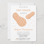 Belle Invitation au Baby shower de Petits Arachide (Devant)