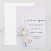 Belle invitation au mariage (Devant / Derrière)