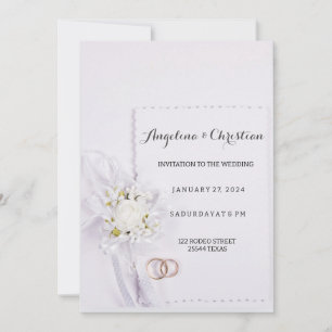 Belle invitation au mariage