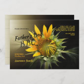 Belle invitation au tournesol (Devant / Derrière)