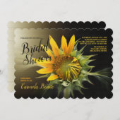 Belle invitation au tournesol (Devant / Derrière)