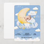 Belle Invitation Baby shower (Devant / Derrière)