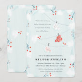 Belle invitation Baby shower de Noël (Devant / Derrière)