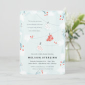 Belle invitation Baby shower de Noël (Debout devant)