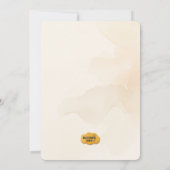 Belle Invitation Baby shower Fantôme Halloween (Dos)