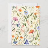 Belle Invitation Baby shower Floral (Dos)