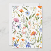 Belle Invitation Baby shower Floral (Dos)