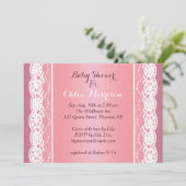 Belle Invitation Baby shower Lacy (Debout devant)
