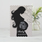 Belle INVITATION BABY SHOWER personnalisable (Debout devant)