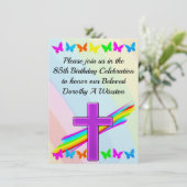 BELLE INVITATION CHRÉTIENNE DE 85E ANNIVERSAIRE (Debout devant)