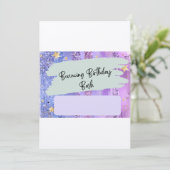 Belle invitation d'anniversaire du parc de trampol (Debout devant)