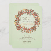 Belle invitation d'automne (Devant / Derrière)