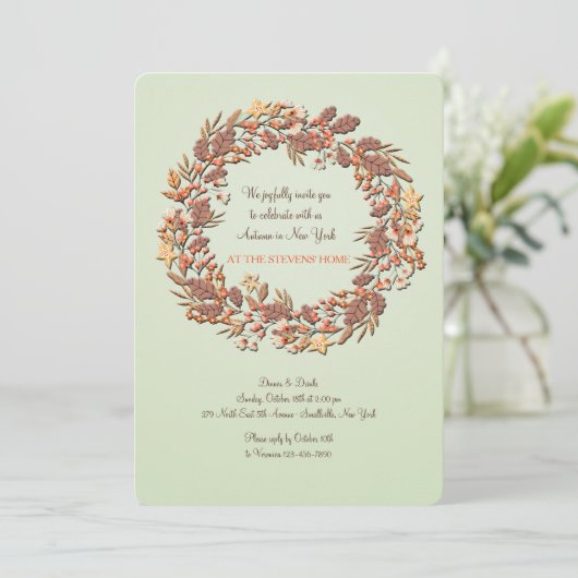 Belle invitation d'automne (Debout devant)