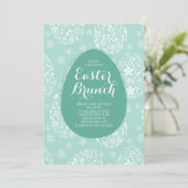 Belle invitation de dîner de brunch de Pâques (Debout devant)