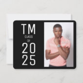 Belle invitation de diplôme de photographie (Devant)