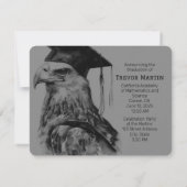 Belle invitation de diplôme de photographie (Dos)